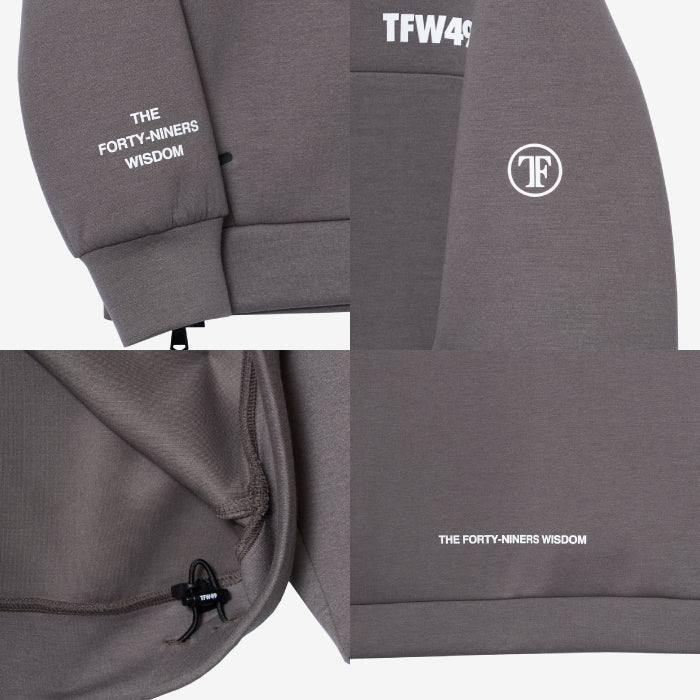 TFW49 ティーエフダブリュー ゴルフウェア メンズ CARDBOARD MATERIAL HOODIE フーディー パーカー プルオーバー ダンボール素材採用 UVCUT機能 セットアップ対応 t102620009