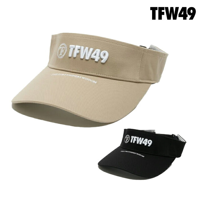 TFW49 ティーエフダブリュー ゴルフ メンズ レディース UNISEX TWILL SUN VISOR サンバイザー 調整可能なアジャスター付き t132520015