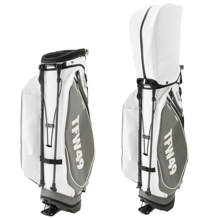 TFW49 ティーエフダブリュー ゴルフ メンズ レディース LEATHER CADDIE BAG キャディバッグ 9型 5分割 レザー調 高級感 収納しっかり T132520001