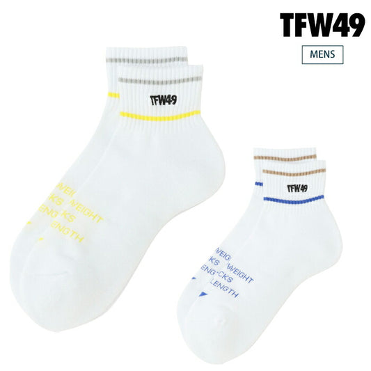 TFW49 ティーエフダブリュー ゴルフウェア メンズ SHORT SOX 靴下 MADE IN JAPAN T132610010