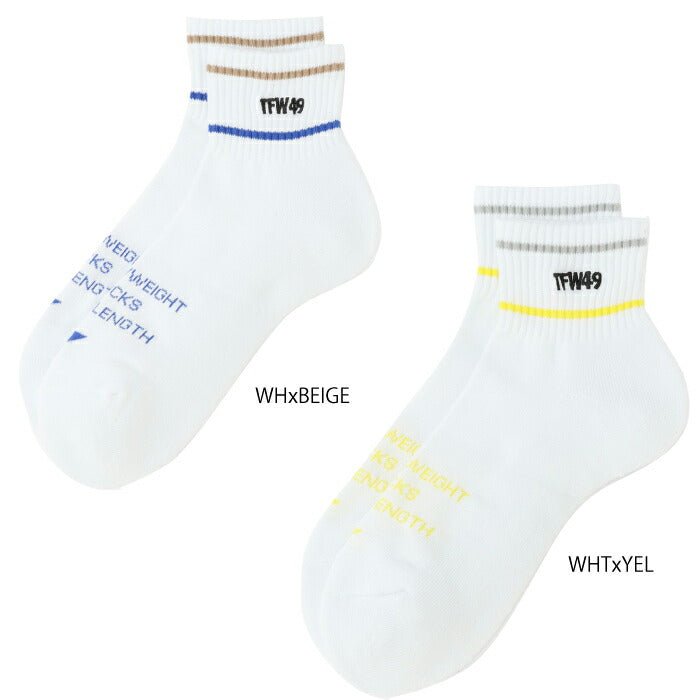 TFW49 ティーエフダブリュー ゴルフウェア メンズ SHORT SOX 靴下 MADE IN JAPAN T132610010