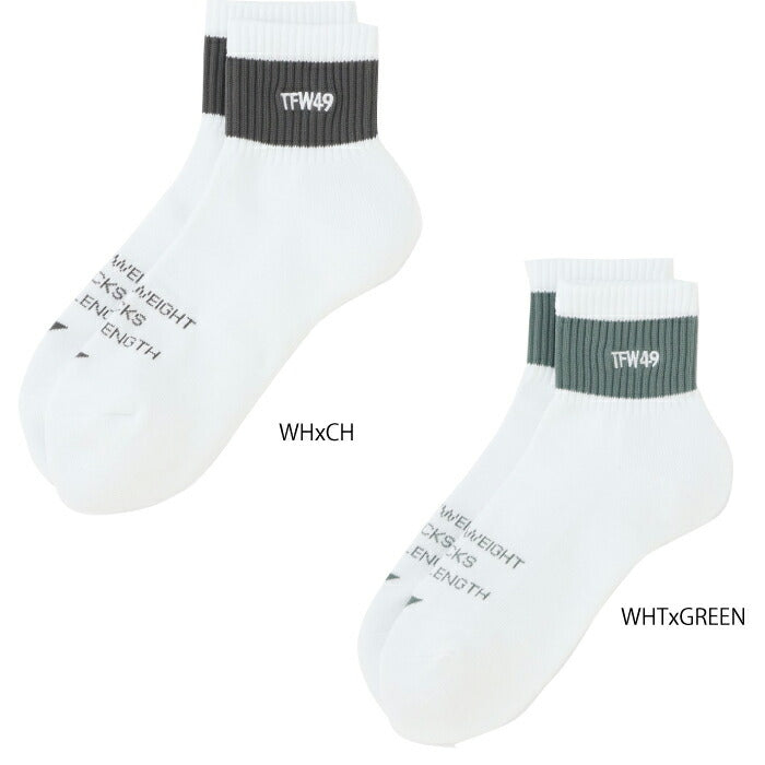TFW49 ティーエフダブリュー ゴルフウェア メンズ SHORT SOX ver2 靴下 MADE IN JAPAN T132610015