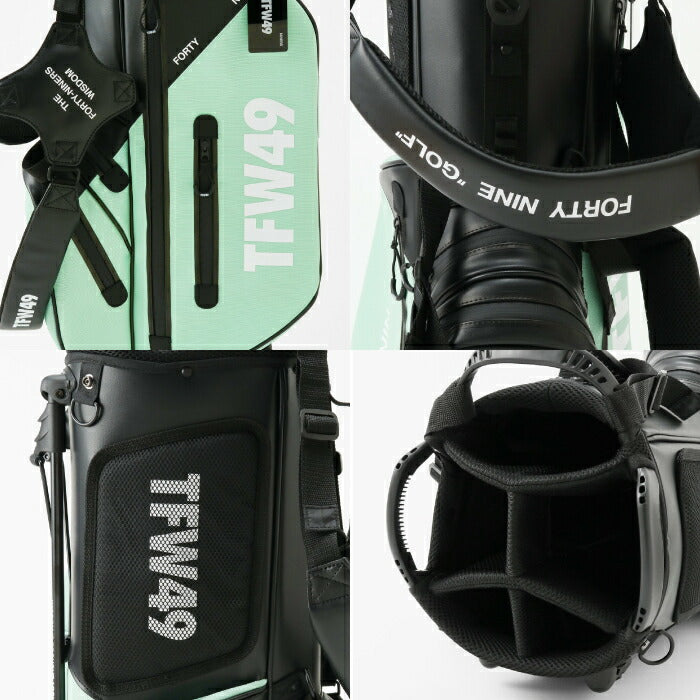 TFW49 ティーエフダブリュー ゴルフ メンズ レディース NYLON CADDIE BAG キャディバッグ 9型 5分割 軽量 耐久性 スタイリッシュ シンプル 洗練されたデザイン t132610018