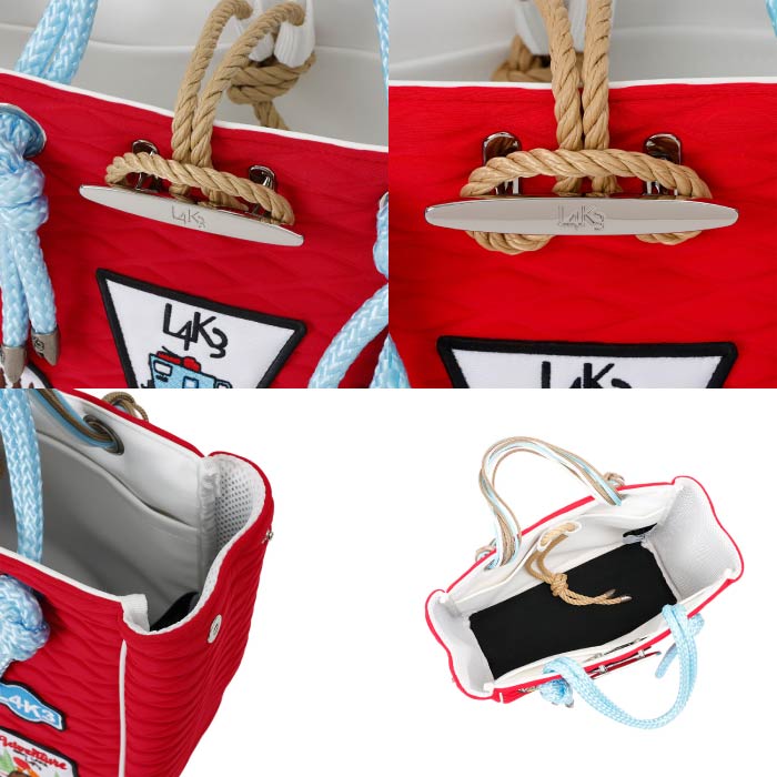 L4K3 レーク ゴルフウェア メンズ レディース CLEAT TOTE mini ネオプレン ロープ ミニバッグ TOM-1184PA