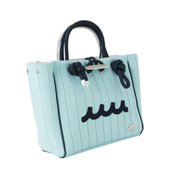 L4K3 レーク ゴルフウェア メンズ レディース L4K3×muta CLEAT TOTE mini クリートトートミニ カートバッグ mutaコラボ 数量限定コラボレーションバッグ ネオプレン素材 mutaらしいライトブルー tom-1189mu