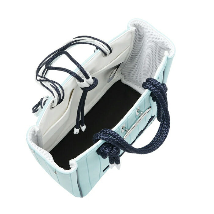 L4K3 レーク ゴルフウェア メンズ レディース L4K3×muta CLEAT TOTE mini クリートトートミニ カートバッグ mutaコラボ 数量限定コラボレーションバッグ ネオプレン素材 mutaらしいライトブルー tom-1189mu