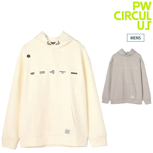 PW CIRCULUS ピーダブリュサーキュラス ゴルフウェア メンズ MEN リラクシングジャージーフーディ パーカー プルオーバー かぶり ストレッチ抜群 軽量 topnlm0301