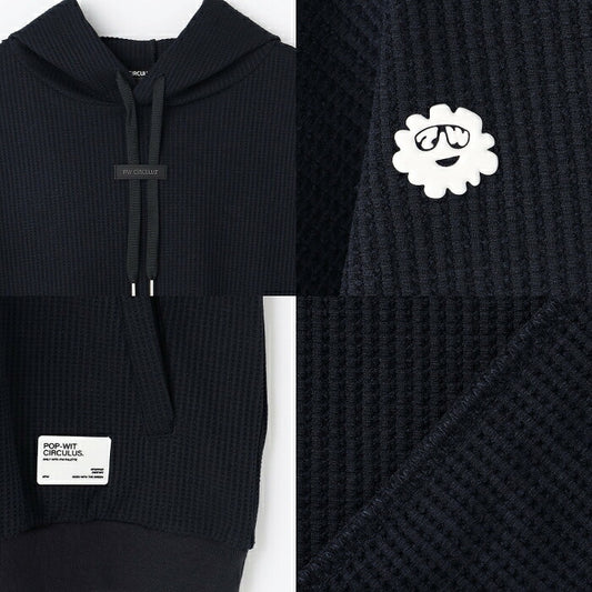 PW CIRCULUS ピーダブリュサーキュラス ゴルフウェア メンズ MEN ドライワッフルフーディ プルオーバー UVカット 吸水速乾 ストレッチ機能付 topnlw0301