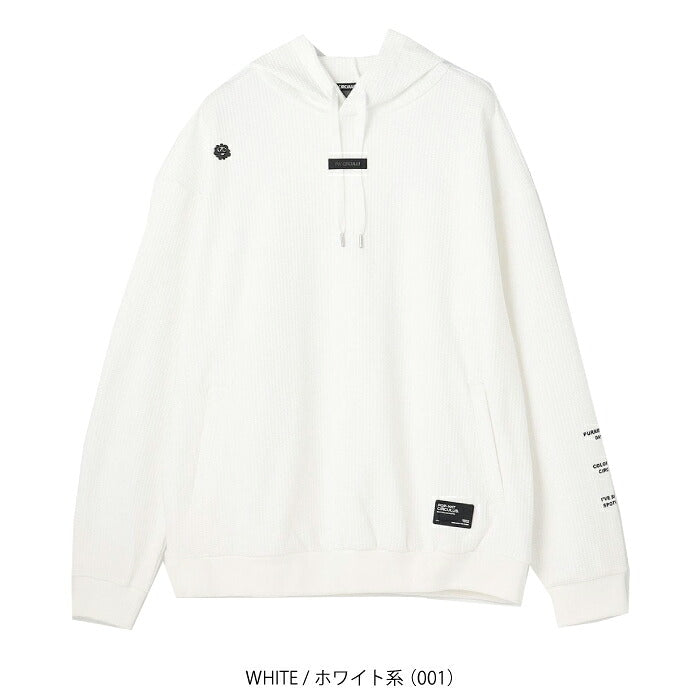 PW CIRCULUS ピーダブリュサーキュラス ゴルフウェア メンズ MEN ドライワッフルフーディ プルオーバー UVカット 吸水速乾 ストレッチ機能付 topnlw0301