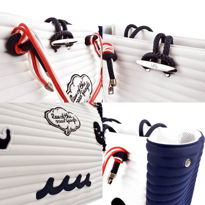 L4K3 レーク ゴルフウェア メンズ レディース L4K3 × muta CLEAT TOTE muta MARINE GOLF ムータマリンゴルフ コラボ ネオプレン トートバッグ TOT-1007MU