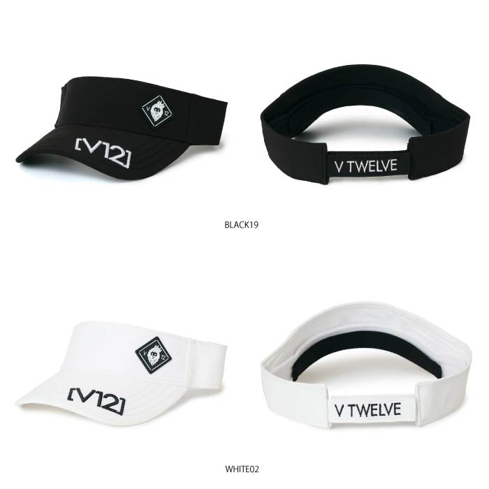 V12 ヴィトゥエルブ メンズ レディース ユニセックス ゴルフ サンバイザー COZY VISOR V122410-CP08