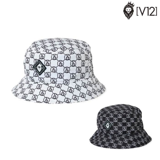 V12 ヴィトゥエルブ ゴルフハット 帽子 メンズ レディース バケットハット MONOGRAM BUCKET V122410-CP10