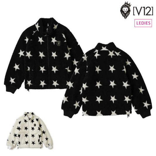 V12 ヴィトゥエルブ レディース ゴルフウェア フリースジャケット  STAR FLEECE V122420-JK11