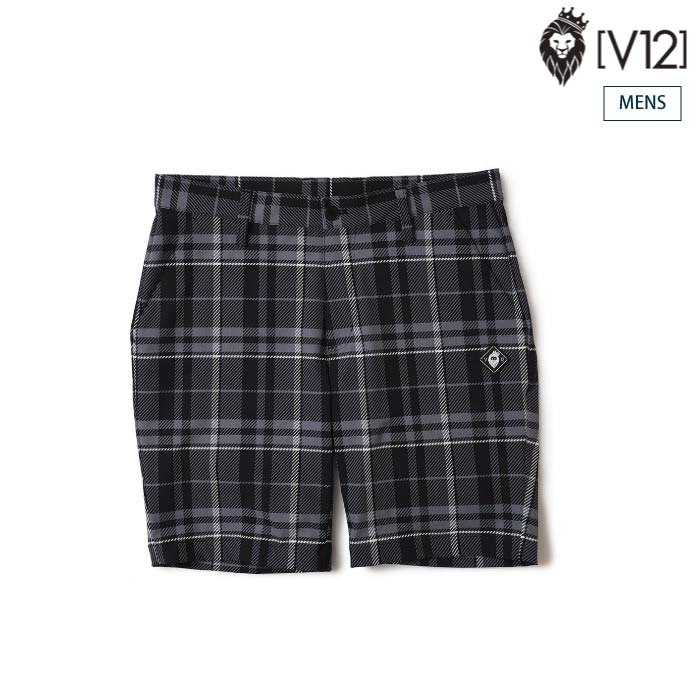 V12 星柄ショートパンツ 黒 V12 星柄ショートパンツ 黒 V12 ゴルフメンズ ショートパンツ