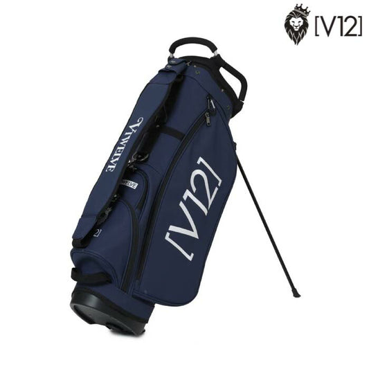 V12 ヴィトゥエルブ ゴルフ メンズ レディース PUNCHING CB パンチング スタンドキャディバッグ 9号 ネイビー v122511-cb05