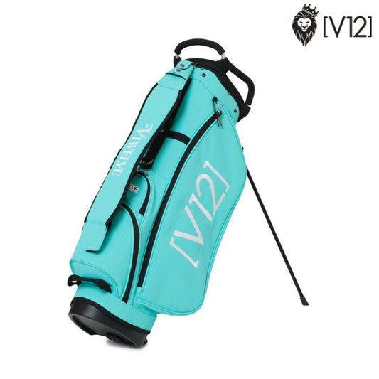 V12 ヴィトゥエルブ ゴルフ メンズ レディース PUNCHING CB パンチング スタンドキャディバッグ 9号 ターコイズ V122511-CB07