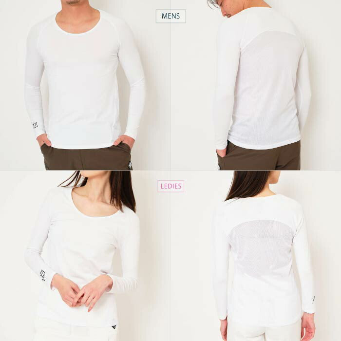 V12 ヴィトゥエルブ ゴルフウェア メンズ レディース インナーUネック UN IWEAR UVカット 接触冷感 v122511-ct01