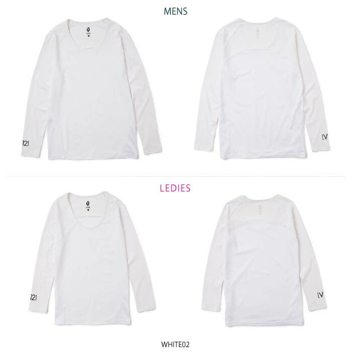 V12 ヴィトゥエルブ ゴルフウェア メンズ レディース インナーUネック UN IWEAR UVカット 接触冷感 v122511-ct01