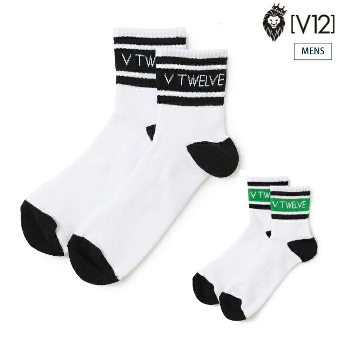 V12 ヴィトゥエルブ ゴルフウェア メンズ ソックス BG MID SOCKS MEN ミドル丈 V122520-AC03