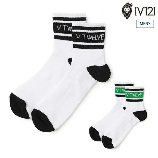 V12 ヴィトゥエルブ ゴルフウェア メンズ ソックス BG MID SOCKS MEN ミドル丈 V122520-AC03