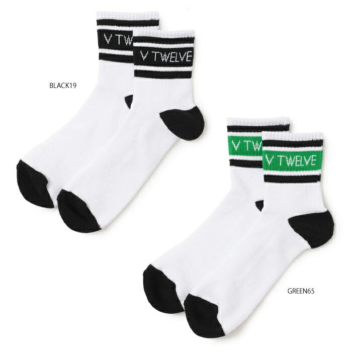 V12 ヴィトゥエルブ ゴルフウェア メンズ ソックス BG MID SOCKS MEN ミドル丈 V122520-AC03