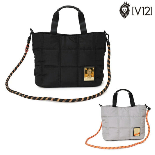 V12 ヴィトゥエルブ ゴルフウェア メンズ レディース QUILT CART BAG 高級感 ロープショルダー付属 V122520-BG05