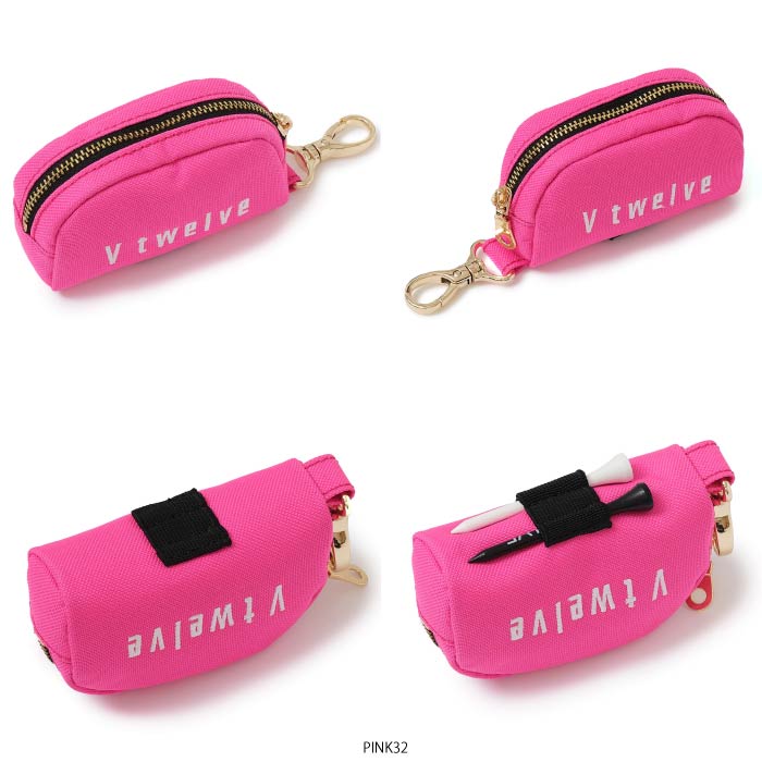 V12 ヴィトゥエルブ ゴルフ メンズ レディース CL BALL CASE ボールケース カラビナ付き V122520-BG06