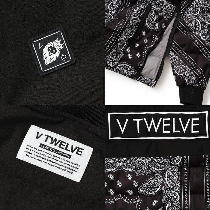 V12 ヴィトゥエルブ ゴルフウェア メンズ PAD BAN SNEAD スニードジャック ブルゾン プルオーバー ジャケット 撥水 防風 ストレッチ 保温 v122520-jk03