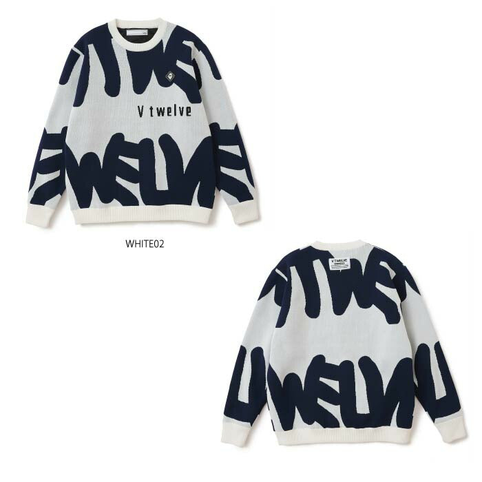 V12 ヴィトゥエルブ ゴルフウェア メンズ GRFT KNIT メンズ ニット 防風裏地 ストレッチ V122520-KN05