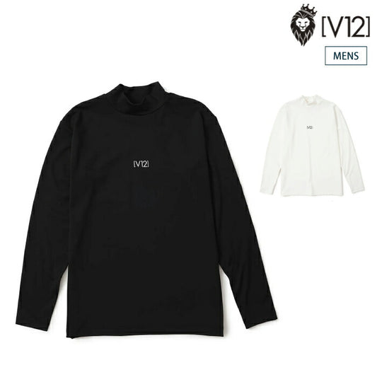 V12 ヴィトゥエルブ ゴルフウェア メンズ BACK BOT L/S MOCK ストレッチ 保温 V122520-MK04