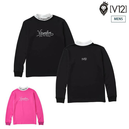 V12 ヴィトゥエルブ ゴルフウェア メンズ 長袖シャツ モックネック HL L/S MOCK ストレッチ V122520-MK05
