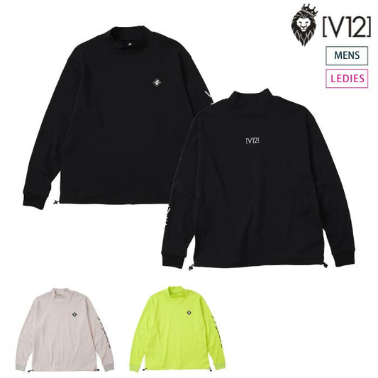 V12 ヴィトゥエルブ ゴルフウェア メンズ レディース 長袖シャツ モックネック RELAX L/S MOCK ストレッチ V122520-MK06