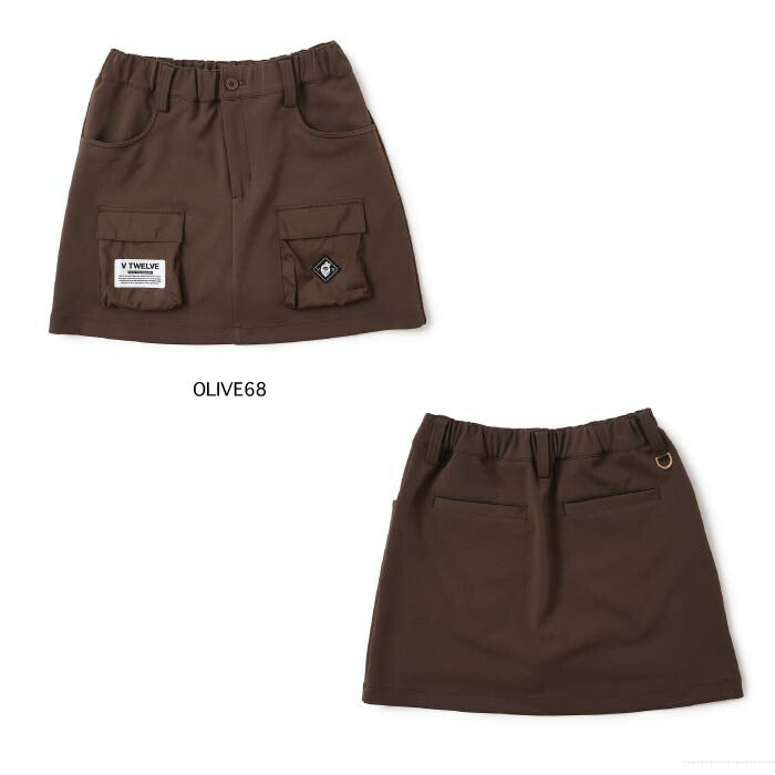 V12 ヴィトゥエルブ ゴルフウェア レディース スカート DOUBLE SKIRT ストレッチ V122520-SK03