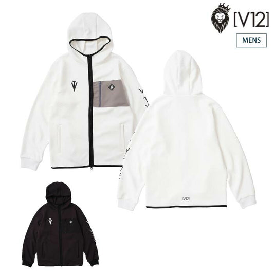 V12 ヴィトゥエルブ ゴルフウェア メンズ MDIA PARKA 高級感 ジップポケット セットアップ対応　v122520-sw03