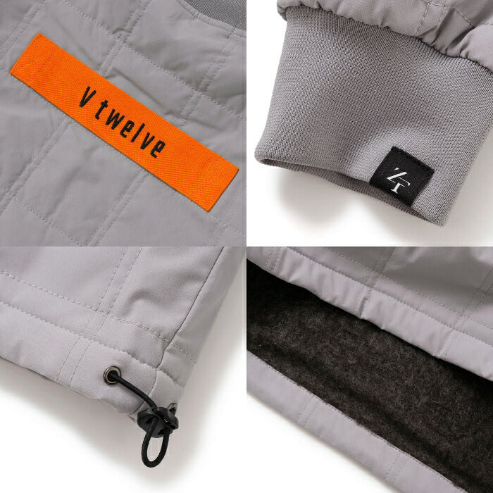 V12 ヴィトゥエルブ ゴルフウェア メンズ レディース ZF HZ JKT ZEROFITコラボ ジャケット ハーフジップブルゾン 防寒 撥水 防風 ストレッチ 保温 セットアップ対応 V122521-JK15