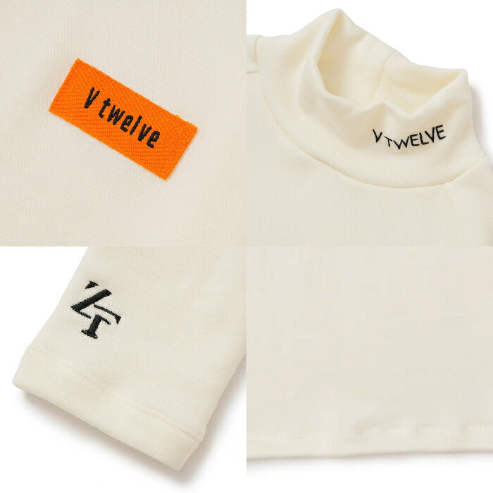 V12 ヴィトゥエルブ ゴルフウェア メンズ ZF WM MOCK ZEROFITコラボ モックネック 長袖シャツ 防寒 セットアップ対応 V122521-MK08