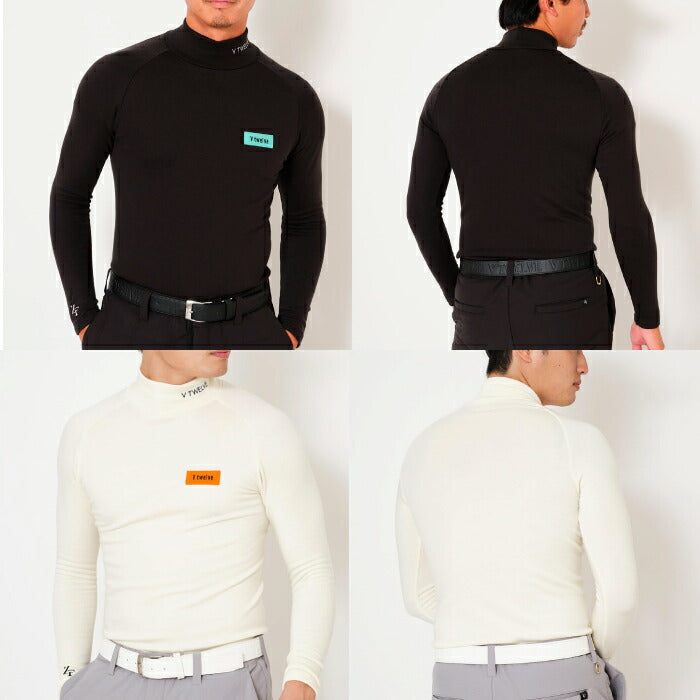 V12 ヴィトゥエルブ ゴルフウェア メンズ ZF WM MOCK ZEROFITコラボ モックネック 長袖シャツ 防寒 セットアップ対応 V122521-MK08