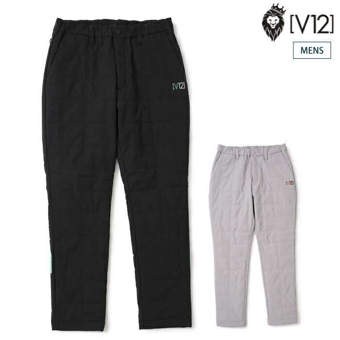 V12 ヴィトゥエルブ ゴルフウェア メンズ ZF WM PANTS ZEROFITコラボ パンツ 防寒 撥水 防風 ストレッチ 保温 セットアップ対応 V122521-PN16