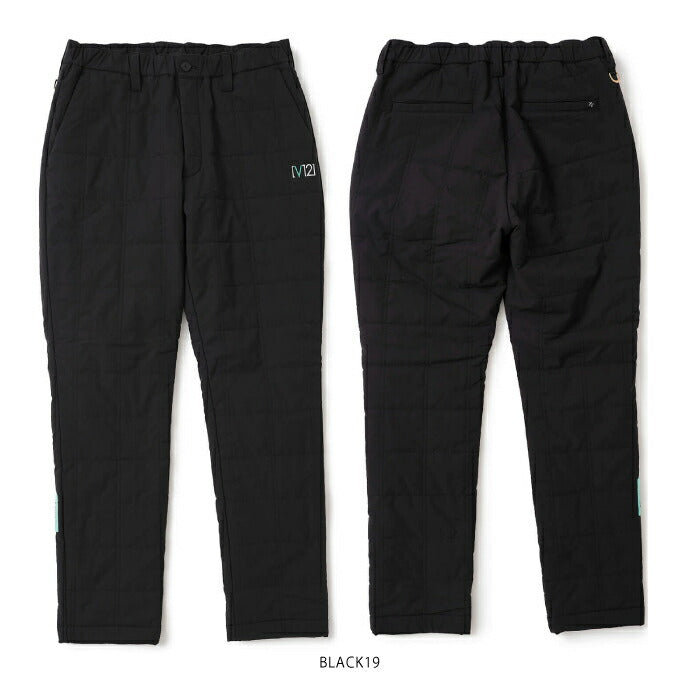 V12 ヴィトゥエルブ ゴルフウェア メンズ ZF WM PANTS ZEROFITコラボ パンツ 防寒 撥水 防風 ストレッチ 保温 セットアップ対応 V122521-PN16