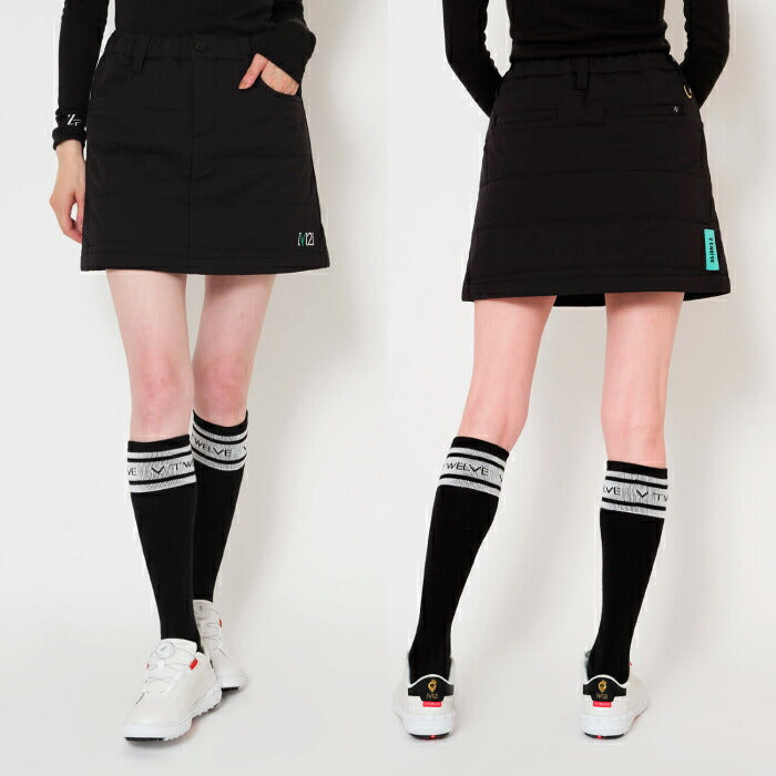 V12 ヴィトゥエルブ ゴルフウェア レディース ZF WM SKIRT ZEROFITコラボ スカート 防寒 撥水 防風 ストレッチ 保温 セットアップ対応 V122521-SK06