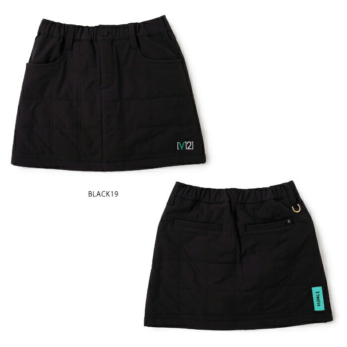V12 ヴィトゥエルブ ゴルフウェア レディース ZF WM SKIRT ZEROFITコラボ スカート 防寒 撥水 防風 ストレッチ 保温 セットアップ対応 V122521-SK06