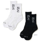 V12 ヴィトゥエルブ ゴルフウェア メンズ SIDE LOGO MID SOCKS ソックス 靴下 パイル地 クッション性 シンプル 日本製 V122610-AC04