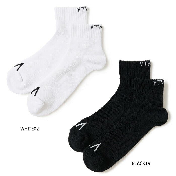V12 ヴィトゥエルブ ゴルフウェア メンズ DOUBLE LOGO SOCKS 靴下 シンプル パイル地 万能アイテム V122610-AC06