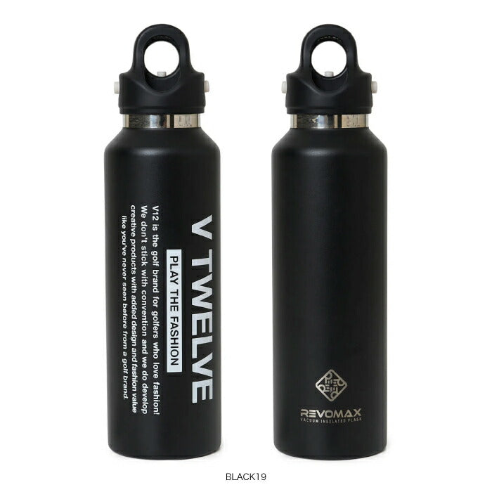 V12 ヴィトゥエルブ ゴルフ メンズ レディース V12×REVOMAX 3 保冷ボトル 水筒 炭酸もOK 暑さ対策 v122610-ac21