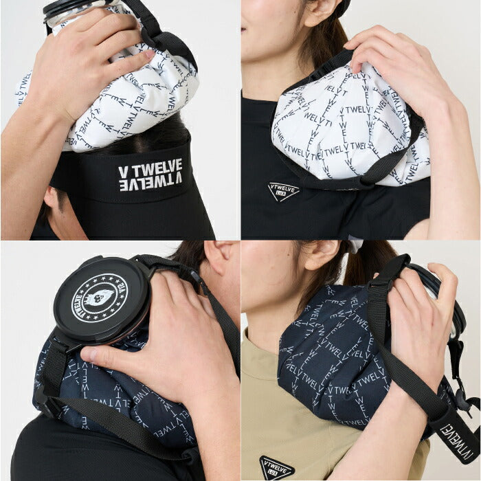 V12 ヴィトゥエルブ ゴルフウェア メンズ レディース TYPO GRID ICE BAG 氷嚢 アイスバック 熱中症対策 ハンドル付き V122610-BG06