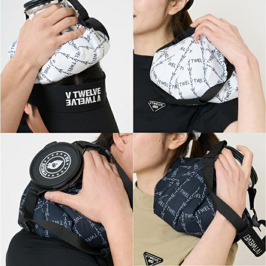 V12 ヴィトゥエルブ ゴルフウェア メンズ レディース TYPO GRID ICE BAG 氷嚢 アイスバック 熱中症対策 ハンドル付き V122610-BG06