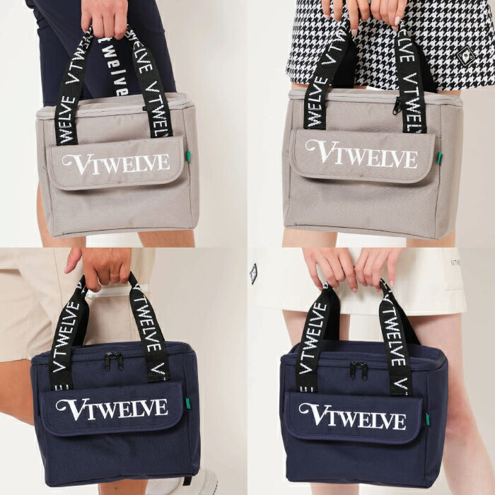 V12 ヴィトゥエルブ ゴルフウェア メンズ レディース DOUBLE LOGO COOL BAG 保冷バッグ クーラーバッグ ペットボトル収納可  V122610-BG12