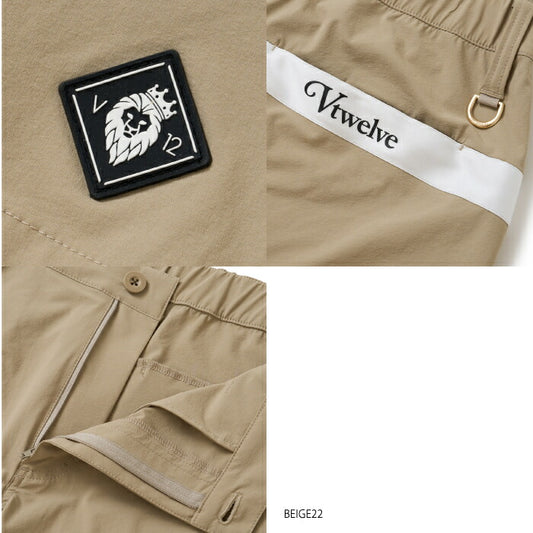 V12 ヴィトゥエルブ ゴルフウェア メンズ OZ SHORTS ショートパンツ セットアップ ストレッチ性 吸水速乾性 快適 V122610-HP04