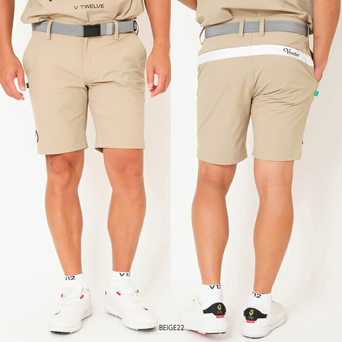 V12 ヴィトゥエルブ ゴルフウェア メンズ OZ SHORTS ショートパンツ セットアップ ストレッチ性 吸水速乾性 快適 V122610-HP04