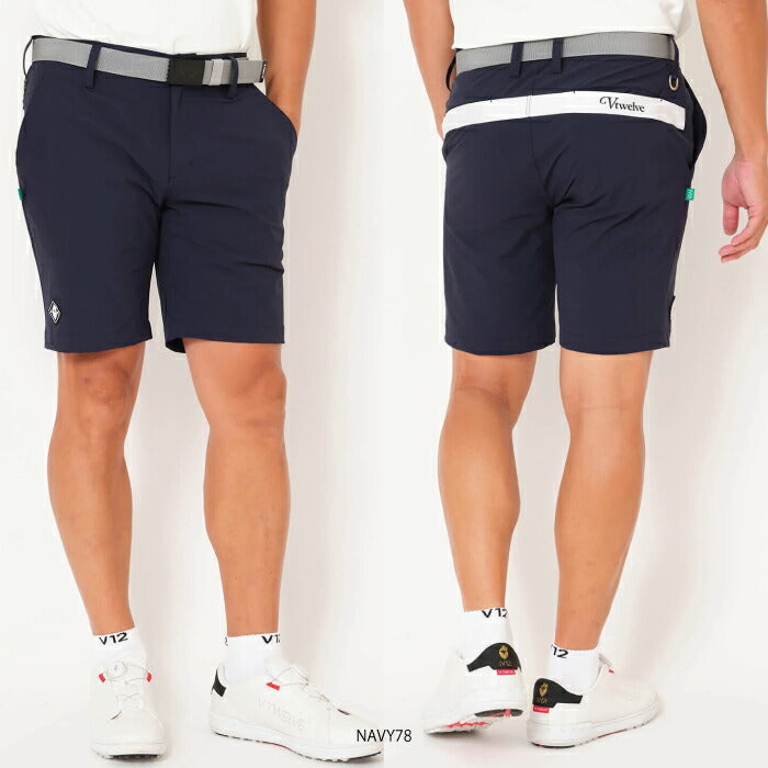V12 ヴィトゥエルブ ゴルフウェア メンズ OZ SHORTS ショートパンツ セットアップ ストレッチ性 吸水速乾性 快適 V122610-HP04